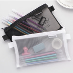 심플 나일론 메쉬 필통 펜 케이스