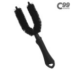 C99 듀얼스틱 휠 타이어 브러쉬 타이어세척 휠세척 셀프세차용품 더블브러쉬