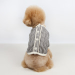 그루밍독 반려동물 영앤리치 체크 가디건 티셔츠 강아지 고양이 애견 반려견 의류