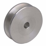 ILVER 알루미늄 합금 단일 그루브 모터 샤프트 고정 보어 풀리 라운드 벨트 31X15