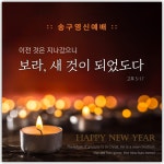 송구영신 현수막 - 보라 새것이 되었도다 x 26091BLD 50