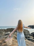 휴양지커플룩 휴양지원피스 여성 꽃무늬 원피스 라이트 드레스 L