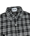 스케이터락 Cothic Cross Tartan Check Oversized Shirt offwhite 000-1235OF