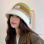 뽀글이 니트 벙거지모자 버킷햇 스타일리시한 모자