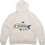 에이치플러스몰 후드티 뒷면 프린트티셔츠 물고기 뼈 생선