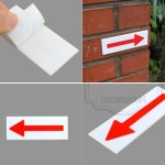 펀코 화살표 표지판 비상구 유도표지 출입구 스티커 방향 피난유도등