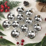 실버 장식구슬 트리 유광볼 12p세트