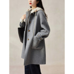 스윗트리 캐주얼 니트후드 롱 모직 코트 j0840 P374552010