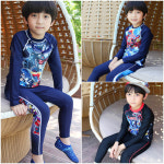 오키즈 터닝메카드 상하수영복 아동수영복 긴팔수영복 터닝메카드- -블랙-7 J0577