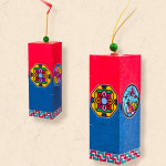 설날 2인용 전통문양 청사초롱 스탠드 무드등 만들기 명절만들기 AR1259-2