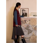 LAP 플리츠 언발 스커트 AQ3WS867