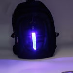 백팩용 LED 자전거 조명 야외 MTB 도로 안전 경고 미등 플래시 반사 스트립 램프 액세서리 파란색 1개
