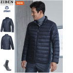 ZIBEN 캐주얼 구스다운 경량점퍼 추동작업복 ZB-J1953