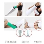 기브스 통깁스샤워 케어스왑100매 클렌져 pvc핀셋 깁스 긁개 1개