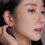 마이포에트리 Circle inner pearl earring