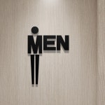 남녀 화장실 표지판 안내 문패 기호 아크릴표지판 사무실 빌딩 쇼핑센터 세로 9 E 남자 화장실 1개