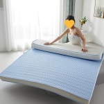 여름 쿨 토퍼 돌침대 패밀리침대 메모리폼 라텍스 인견 멀티싱글 라이트블루약10cm