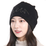 큐빅라인 두겹 벙거지 모자 두건 H2674
