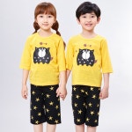 모링 7부 자카드 아동내의 유아 주니어 반팔내복 여름 실내복 남아 여아 120호