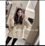 리유이 북극곰 겨울 후드 크루넥 기모 퍼 코트 L 이미지