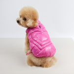 그루밍독 강아지 커플룩 비비드 하트 패딩조끼 1개