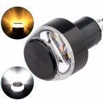 방향 지시등 오토바이 LED 핸들바 엔드 앰버 그립신호 바이크 핸들 LED 1개 A0331