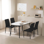 스퀘어홈 티에스퍼니처 베일리 반타원 세라믹 4인용 1400 식탁테이블 반원식탁