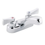 모엔 Moen M-DURA 상업용 투 핸들 화장실 수도꼭지 1 2gpm 4 5L 분 크롬 8210SMF12