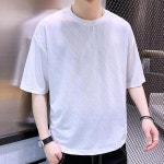 애니율 남성 여름 프린트 티셔츠 그린 G4327