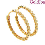 골드조아 럭셔리 납작볼 컷팅 원터치 14k귀걸이 s-h2118-1l