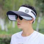 스포츠 썬캡 슬라이드형 날개 모자 남녀공용 사이즈조절 가능한 라인 포인트 햇빛차단