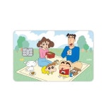 짱구 산리오 헬로키티 콜라보 신용 체크 카드 스티커 매트 빅 칩 14-1PCS