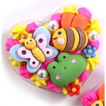 투명 하트 핸드폰 그립톡 만들기 미술교실 3학년 5인 어린이 센터 DIY