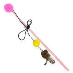 고양이 동결건조 마따따비 브라운낙엽 낚싯대 1P 랜덤