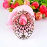 Miaochi 30 PCS 청동 색 선조 랩 커넥터 금속 공예 선물 장식 DIY findings 46x64mm j0544