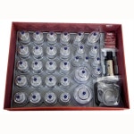 한솔의료기 특대 고급형 한솔 마사지 부항기 세트 30P 한의원 다리 어깨 마사지기