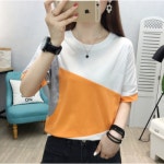 더블제이플러스 여성 슬림핏 루즈핏 라운드넥 반팔 티셔츠 J0862