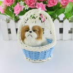 인테리어장식 선반인형 강아지A 앉아있는 반려견인형