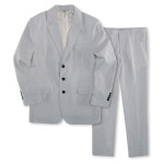 팀스핏 남성용 봄 가을 겨울 쓰리버튼 정장 팬츠 세트 연그레이 자켓 바지