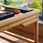 좌식라탄테이블 다다미테이블 좌식세트 일식 등받이