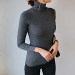 소프트텐셀 기모 폴라티 여성 여자 겨울 목폴라 목티 이너 웨어 긴팔 티셔츠 55