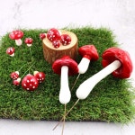 공예철사 빨강버섯 크기 혼합 1봉