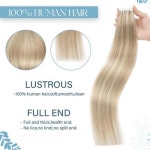 부분가발 K S WIGS 미니 테이프 인모 연장 비 레미 헤어 익스텐션 스트레이트 심리스 스킨 씨실 접착제