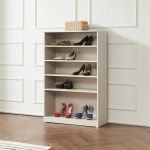 800x1200 5단 선반 신발장 오픈형 원룸 식당 학원 높은신발 장화 롱부츠 내추럴