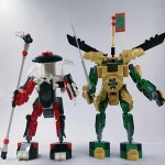 Green Battle 로봇 11156 블록 선물과 EVO 모델 Warrior 빌딩 Mech Bone s 71781 어린이용 호환 247PC