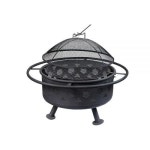 Bettermade 야외용 2 in 1 화덕 캠핑 모닥불 정원 피크닉용 스파크 스크린이 76 30 목재