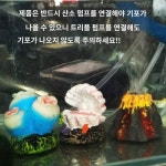 어항조경기 버블장식 수조 장식품 수조 장식 산소 버블 스톤 산소화산 진주조개 식인화