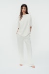 ZARA 워시드 인터로크 팬츠 - 컬러 크림 4174 961
