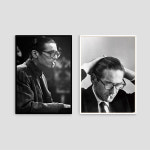 아트로우 빌에반스 사진 포스터 재즈 피아니스트 액자 3번 x A4 23 x