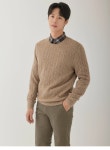 라이프로그 라이프로그 케이블 라운드넥 니트 BE 252430 MCKTOA02